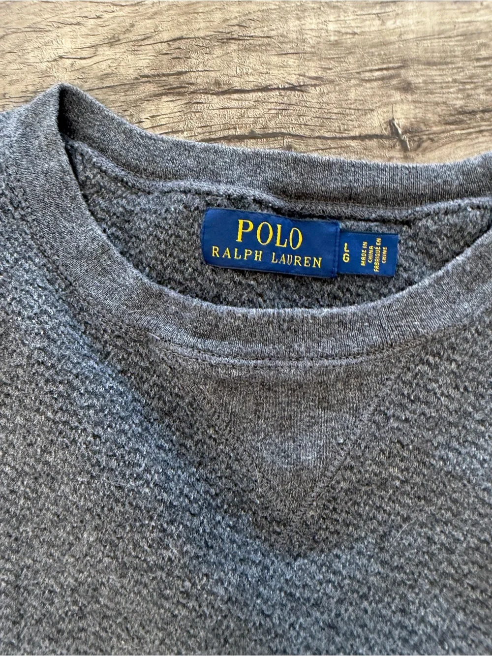 Polo Ralph Lauren Gray Sweater Knit‎ Jumper Sweatshirt size large